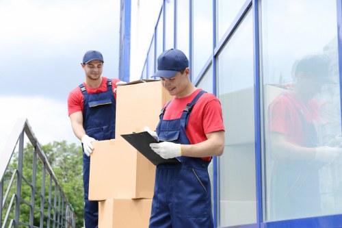 Secure furniture storage facility in Hillingdon with organized units