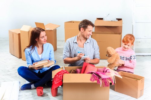 Packing boxes for removals in Hillingdon
