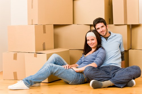 Commercial relocation service transporting office furniture in Hillingdon