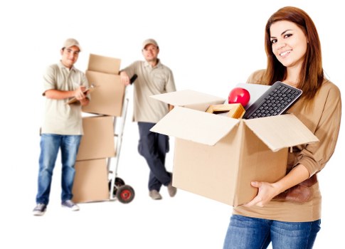Professional office moving team handling business equipment in Hillingdon