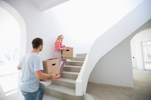 Secure storage unit with household belongings in Hillingdon