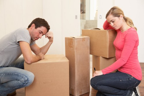 Packed moving boxes ready for a Hillingdon home move