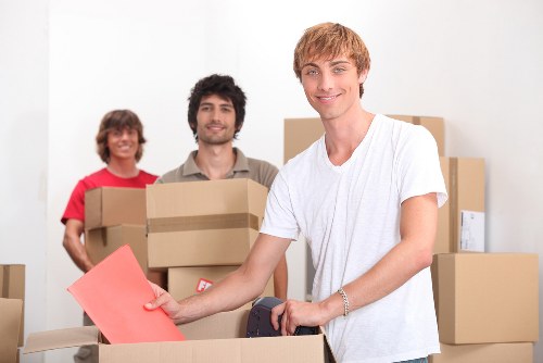Upper-floor apartment move with careful furniture handling